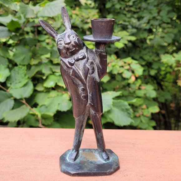 Vintage Accents Vintage Alice In Wonderland Rabbit In A Suit Brass